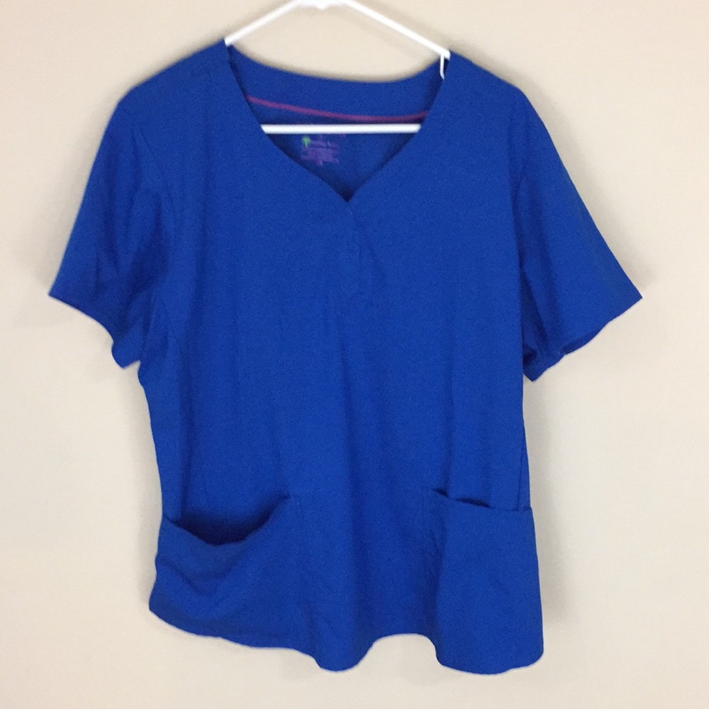 Healing Hands Purple Label Blue Jane Scrub Top Size 2X